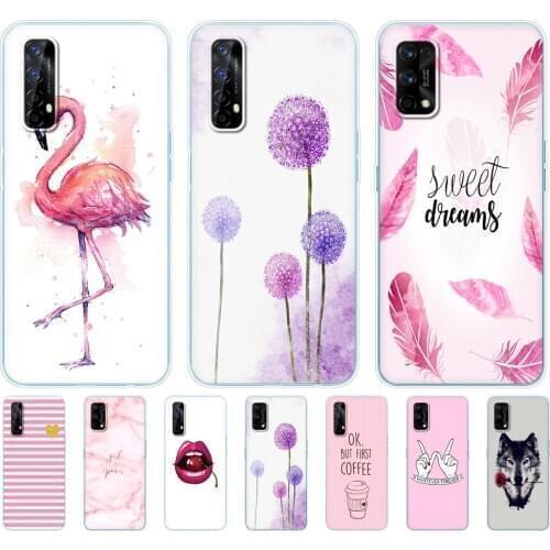 For Realme 7 Case For OPPO Realme 7 Pro Cover Shockproof Soft Silicon TPU Phone Back For Realme7 7Pro Bumper Coque Capa Funda