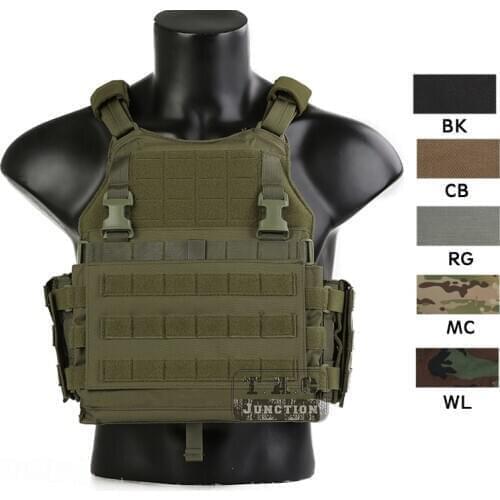 Emerson SC7 SCARAB Tactical Modular Vest Placard Chest Rig Velsyst Style Modular MOLLE Plate Carrier With 2PCS Side Armor Pouch