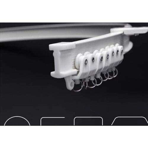 3/5/8M Flexible Ceiling top Mounted Curtain Track Rail Straight Slide Windows Balcony Plastic Bendable Home Decor Accessories o1