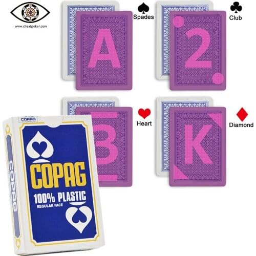 Copag Cards Regular Face Bridge Size Marked Playing Cards For Infrared Contact Lenses Magic Board Game Anti Cheating Poker