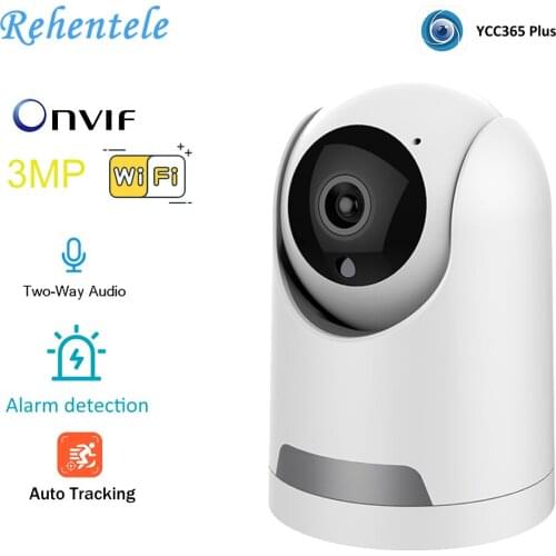 3MP Indoor Security Camera Smart Home PTZ Wireless WiFi Mini Security ONVIF Camera Human Auto Tracking Sound Detects Alarm