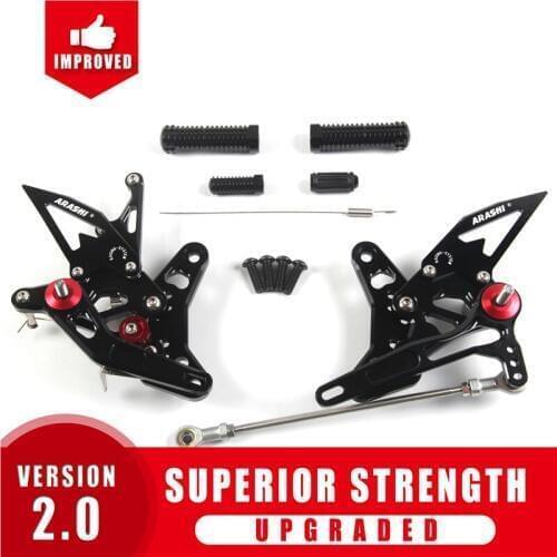 Arashi CNC Rider Rearset For SUZUKI SV650 SV650S 2016 2017 2018 2019 Adjustable Footrests Foot Pegs Footrest Foot Rest SV 650 S