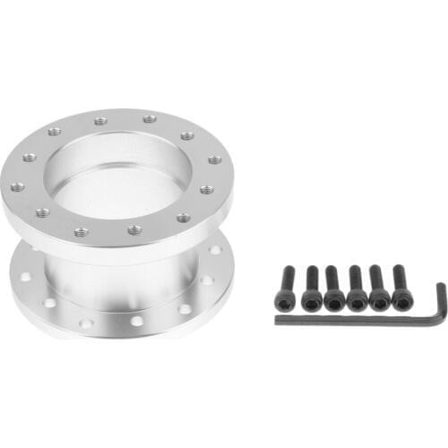 5cm Aluminium Steering Wheel Boss Hub Adapter Spacer Kit for Car Sliver