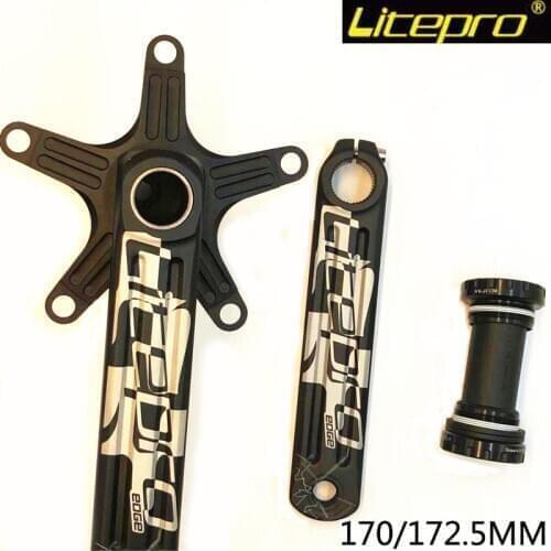 Litepro EDGE hollow 130 BCD Chainring pedivela sprocket road bike crank set crank set crankset 170 / 172.5mm folding bike parts