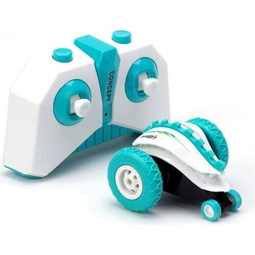 2.4G RC Car Remote Control Stunt Car Two-Side 360° Rotation Radio Remote Control Car Drift Buggy Rechargeable Car Toy For Kids