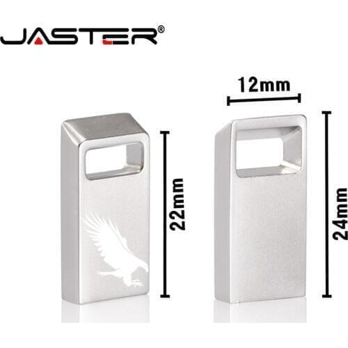 Mini Metal USB 2.0 Flash Drive 4G 8G 16G 32GB 64GB 128G Custom LOGO Pen Drives Gifts Wholesale Memory Stick Real Capacity U Disk