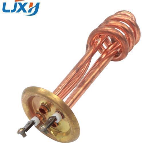 LJXH Heating for Water Heaters 220V Wattage 3KW Immersion Electric Water Heater Red Copper,Flange/Disc 63mm Length 170/230mm