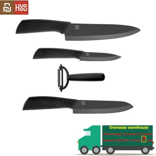 Nano Ceramic Knife Youpin HuoHou Kitchen knives Set 4PCS Nano-ceramic Fruit knife 4 6 8 Inch Furnace Thinner Environmental