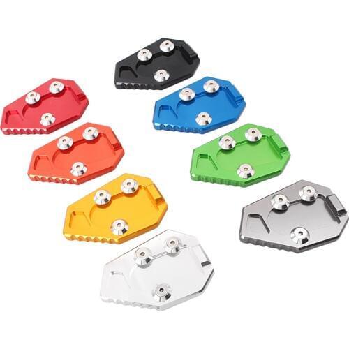 Motorcycle Kickstand Foot Side Stand Extension Plate Pad Support Replacement For HONDA CB1000 2008-2015 Anodized