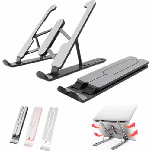 Portable Laptop Stand Adjustable Foldable Computer Non-slip Pad Holder Cooling Bracket Vertical Design Foldable djust Support