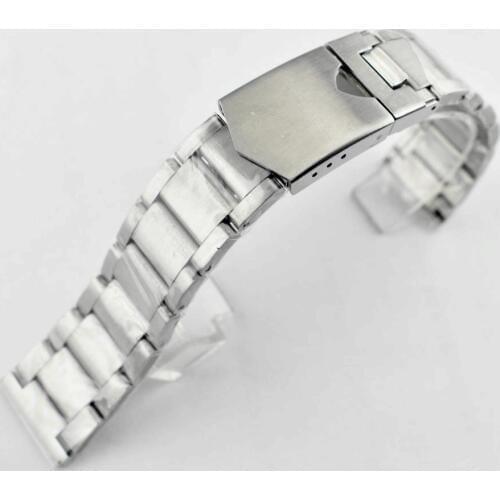 Corgeut 22mm stainless steel watch strap 316L Solid bracelet watches bands