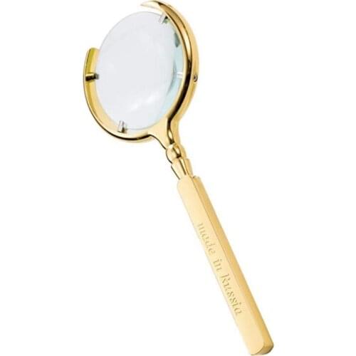 Hand-Held Powerful 8 Times Magnifying Glass, Can Be Used to Read Books, Newspapers, Maps, Gold