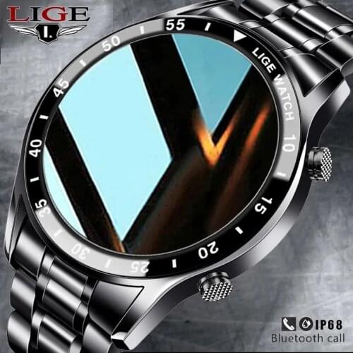 LIGE 2021 New Smart Watch Bluetooth Call Smartwatch Men Women Waterproof Sports Fitness Bracelet For IOS Android Xiaomi Honor
