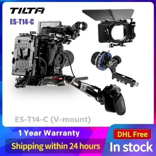 Tilta ES-T14-C FS5 Rig Kit Camera Rig FF-T03 follow focus 4*4 matte box Baseplate Extension armV-lock For SONY FS5 camera