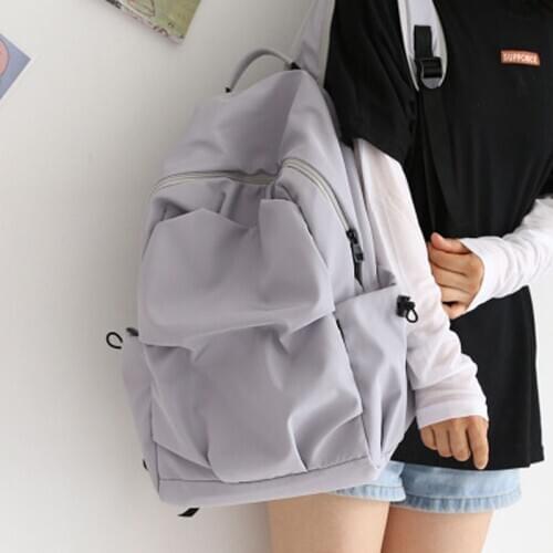 Big Capacity Solid Color Oxford Unisex Backpacks Original Fashion College School Student Laptop Book Bags Travel Outdoor
