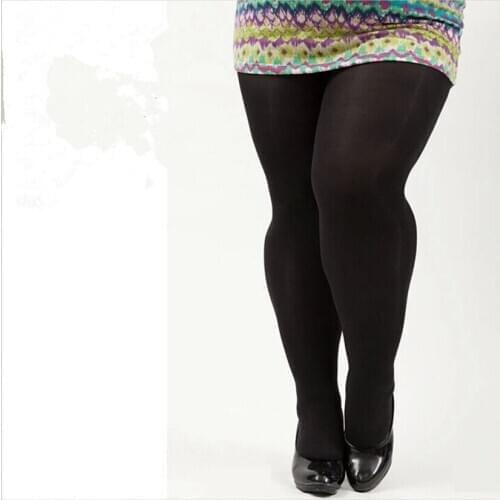 YZ-S-HS-0007 SSpring and Autumn Velvet 120D add fat add pantyhose rich sister 100KG large leggings