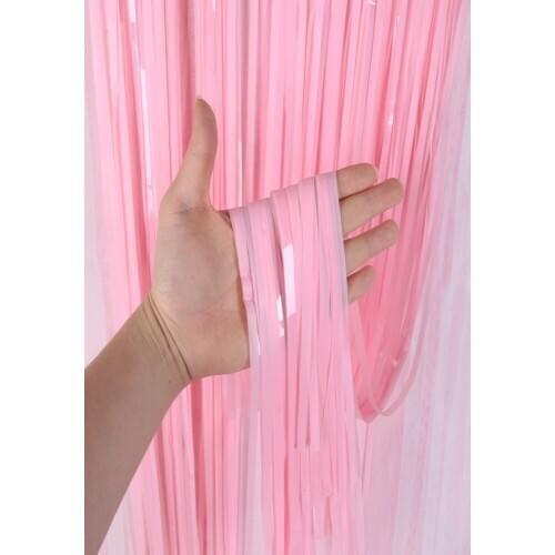 2M X1M wedding Fringe Foil Curtain backdrops Curtain Photo Booth Party Tinsel Curtain Birthday Party Adult Anniversary Supplies