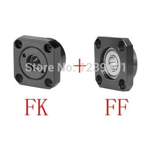 1set ( Fixed Side FK10 + Floated Side FF10) Ball screw End Support