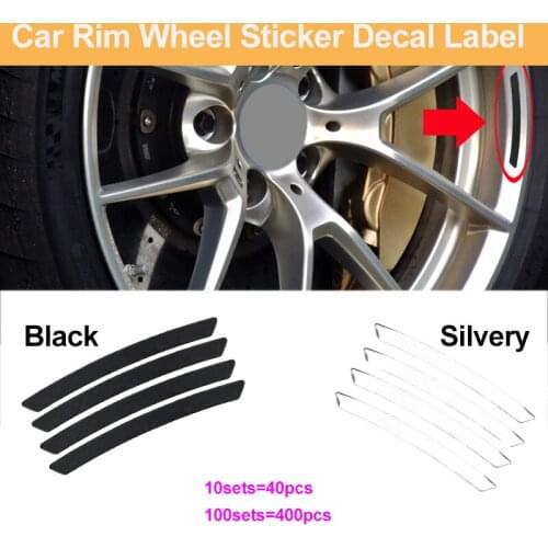 10sets 100sets Car Styling Wheel Rim Sticker Decal Label for Quattro Amg Brabus Performance