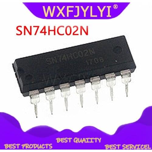 10pcs/lot SN74HC02N SN74HC02 74HC02N 74HC02 DIP-14 new original