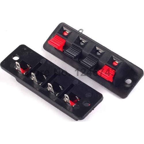 5PCS Single Row 4 Pin 4 Position Speaker Terminal Board Connectors