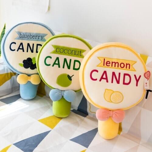 50cm Lovely Lollipop Stuffed Toys Cute Plush Dolls Soft Cushion Sofa Pillow Xmas Gifts For Kids Baby
