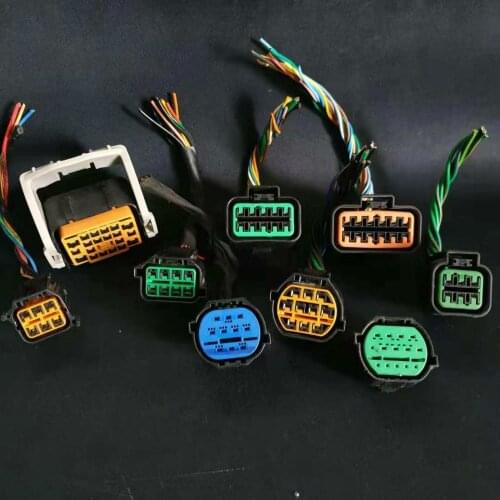 6/8P/9/10/12/14/20Pin Car Female Headlamps Plug Connector Wire Harness With Wire For Hyundai Kia