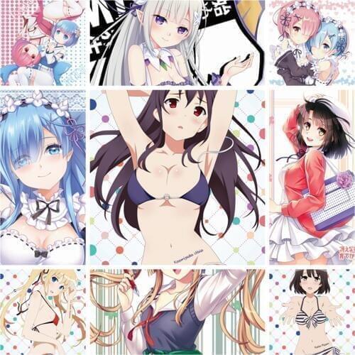 Anime JK Saekano Katou Megumi Eriri Spencer Sawamura Eyeglass Lens cleaner Cloth Kasugano Sora Menma Screen Cleaning re zero