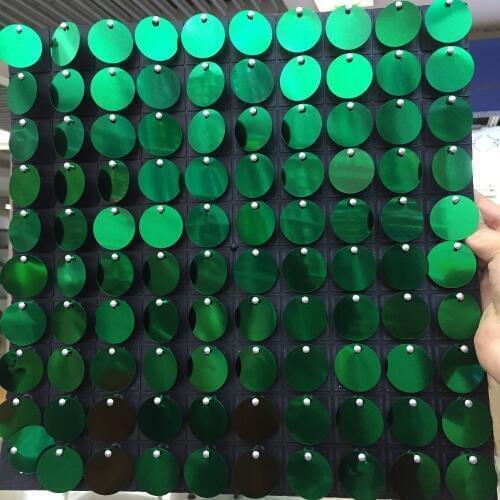 60pcs 31cm*31cm Background Board with 30mm PET Sequins For Wedding Party Backdrops Stage Decorative Plate Shimmer Wall Panels