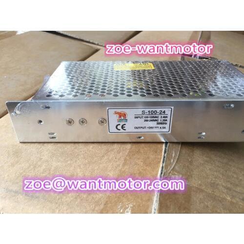 Cheap S-100W-24V!Wantai 100W 24V 4A Switching Power Supply Driver Adapter for LED Strip AC110V 220V Input to DC 5V