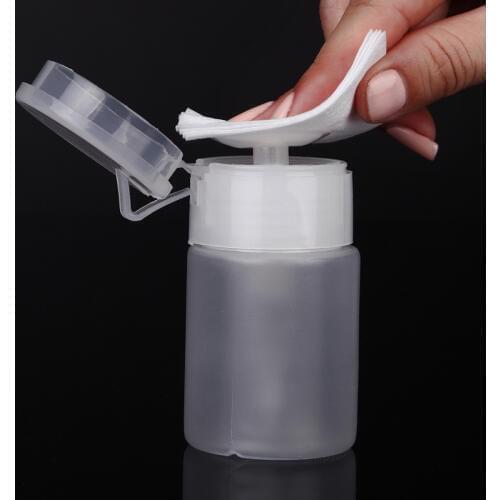 75ML Nail Art Mini Pump Dispenser Empty Bottle Acrylic Gel Polish Remover Cleaner Liquid Container Storage Small Pressure bottle