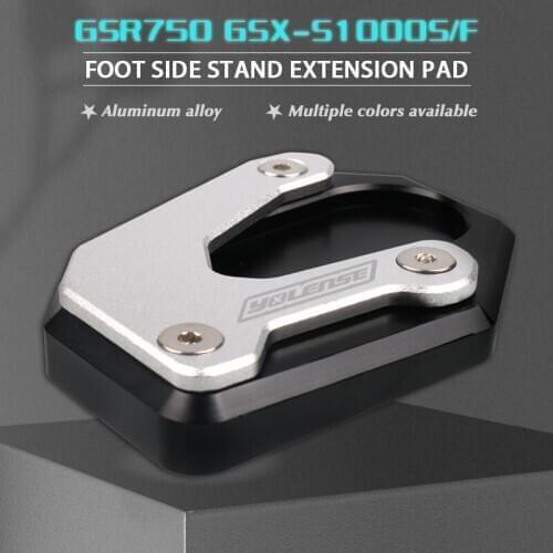 For SUZUKI GSR750 GSX-S1000S GSX-S1000F GSXS 1000 S/F Motorcycle Kickstand Foot Side Stand Extension Pad Support Plate Enlarge
