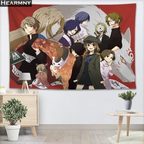 HEARMNY Natsume Yuujinchou Tapestry Wall Hanging Decor Tapestry Show Piece For Home Decoration Camping Tent Travel Sleeping Pad