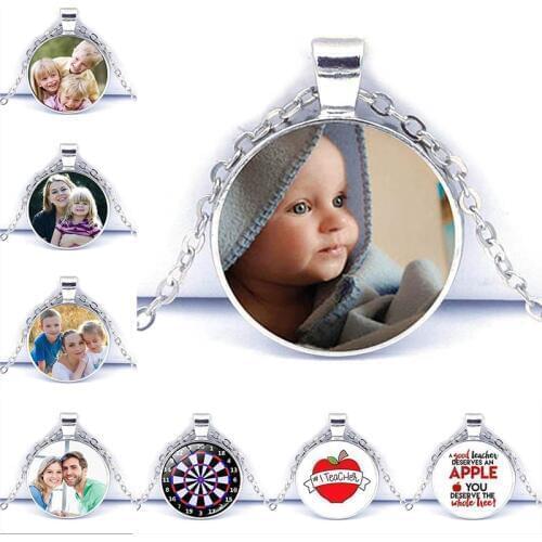 Personalized Photo Pendant Customized Necklace Photo for Your Baby Baby Mom and Dad Grandparents A Gift for Family Members