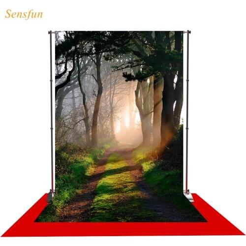 LEVOO Photographic Background Forest Trees Path Sunshine Spring Backdrop Photocall Photo Studio Photophone Shoot Props