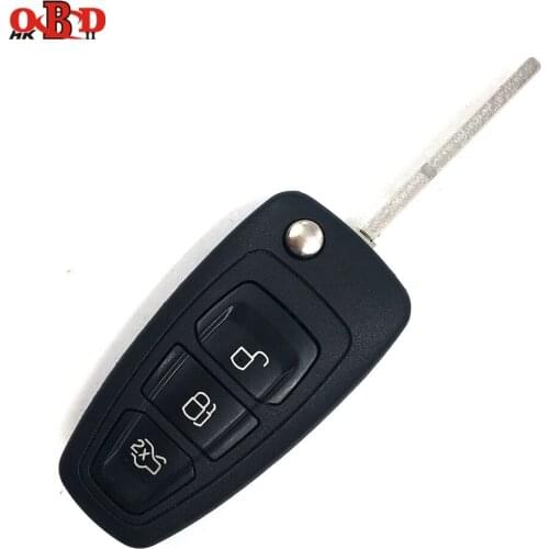 Hot!HKOBDII Brand New Folding Flip Remote Key 3 Button For FORD Focus 433MHZ WITH 4D63 Chip HU101 Blade