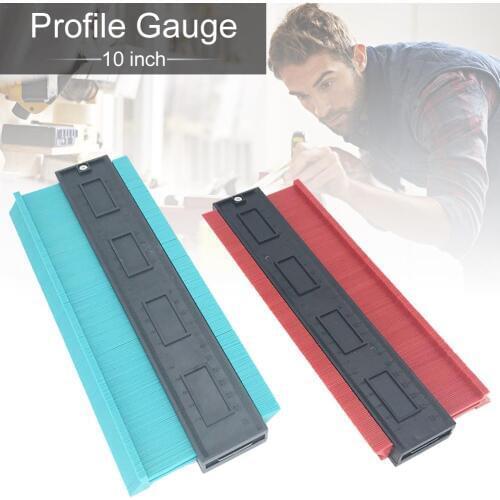 Profile Gauge 10 Inch Measure Ruler Contour Duplicator Precise Measurement Tiling Laminate Tiles Wood Marking Tools