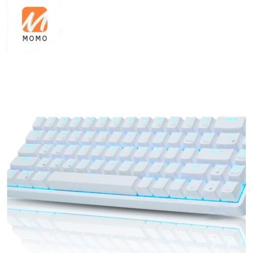 Mechanical Gaming Keyboard Small Compact 68 Keys Wired/Wireless Blue tooth Mini Portable Keyboard