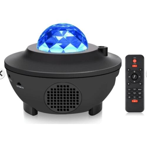 Music Player Remote Star Rotating Night Light Luminaria For Kid Bedroom Lamp LED Galaxy Projector Ocean Wave LED Night Light