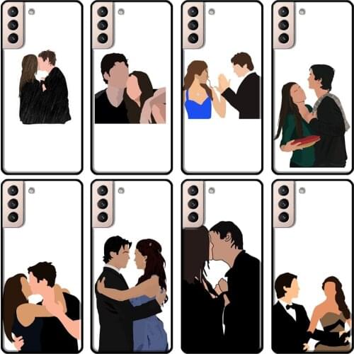 Elena Damon The Vampire Diaries Soft Case For Samsung Galaxy S21 Ultra Note 20 Note 10 S8 S9 S10 Plus S20 FE Phone Cover