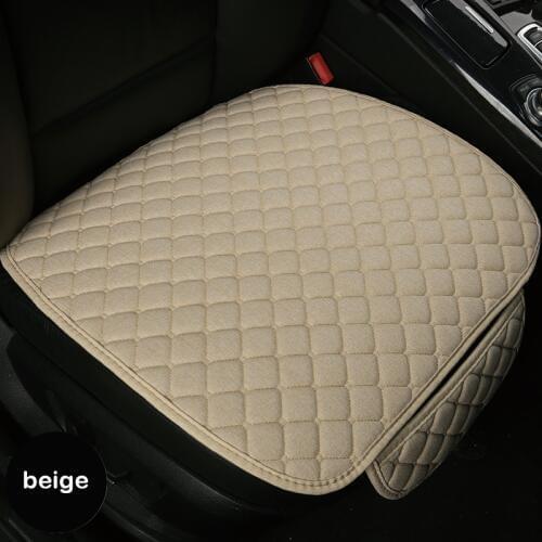 Car seat cushion cover Flax Car Seat Protector Linen Front or Car Rear Seat Back Cushion Pad Mat Car accessories
