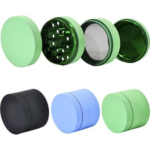 Latest hot sale Multifunctional crusher 63mm Aluminum Smoke Herbal Tobacco Smoke Grinders herb grinder Cigarette Accessories