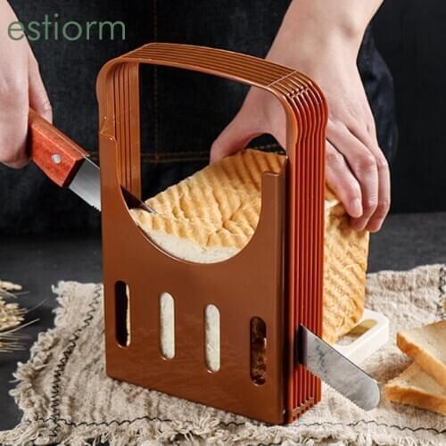 Bread Slicer,Adjustable Bread/Loaf Cutter,Bagel Toast Slicer with 4 Thicknesses,Bread Slicing Machine,Baking Tools for Bread