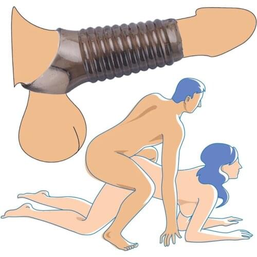 Silicone Sex Toys For Men Penis Sleeve Strapon Delayed Ejaculation Lock Sperm Erection Sex Toys For Women Bondage Gear Sex Shop