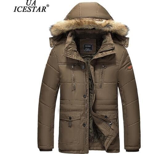 UAICESTAR Brand Thicken Fleece Washed Cotton Winter Jacket Men Windproof Military Parkas High Quality Men Jacket L-5X