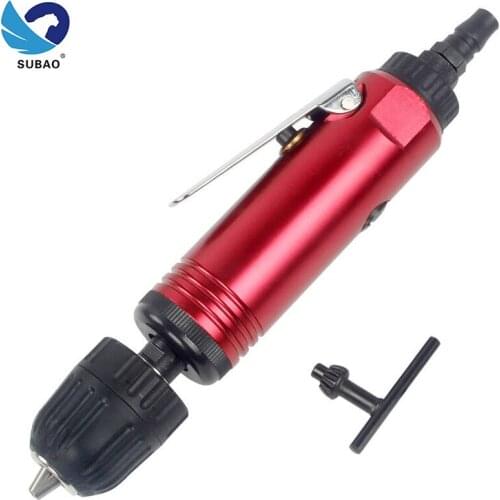0.8-10MM high-speed pneumatic drill tool drilling machine, 3 / 8 "pneumatic drill gun, suitable for wood hole drilling of furnit