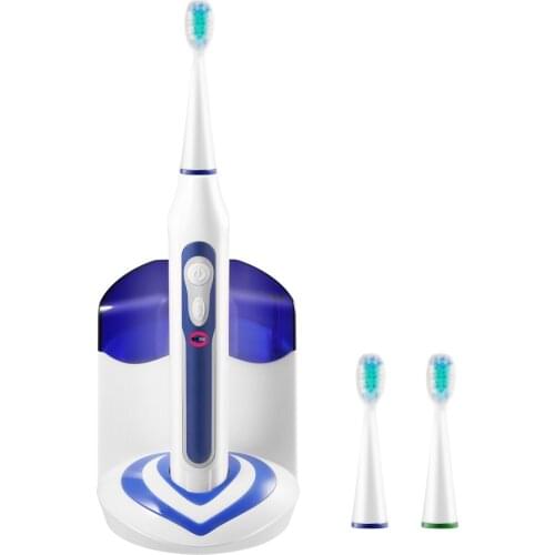 Sonic Electric Toothbrush with UV Sanitizer Cordless Rechargeable Deep Clean 3 Brush Heads 5 Brushing Modes Waterproof Home Care