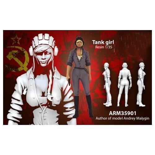 1/35 Tank girl Resin kit Figure soldiers GK Uncoated No colour
