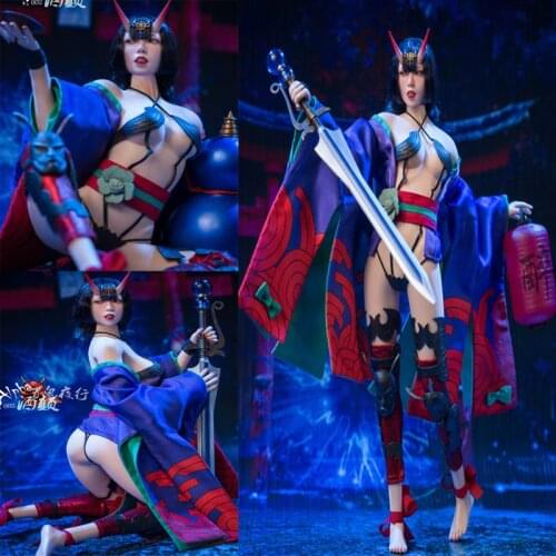 1/6 Shutendouji Female Figure Model ALPHA K002 Night of Hundred Ghosts 12'' Soldier Action Body Figures Collection