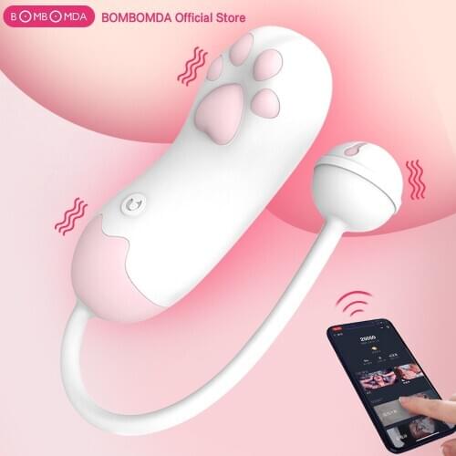 10 Speeds Cat Claw Shaped Vibrator APP Bluetooth Wireless Control G-spot Vibrating Egg Dildo Adult Games Sex Toys for Women